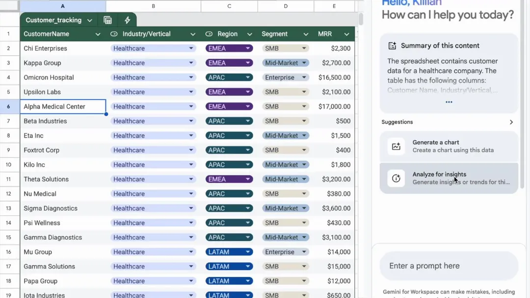 Google Sheets با آپدیت جدید، هوشمندتر و سریع‌تر از همیشه