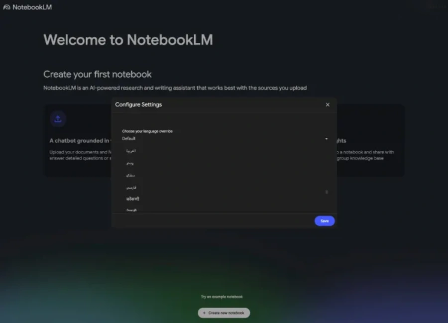 google-notebooklm-audio-overviews-persian-support
