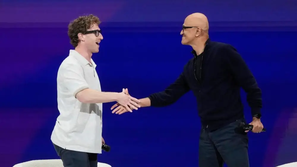 microsoft-ai-code-30-percent-llamacon-2025