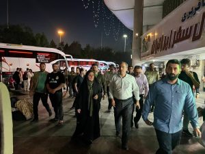 بازدید شبانه وزیر راه از ترمینال مسافربری جنوب + عکس - تابناک