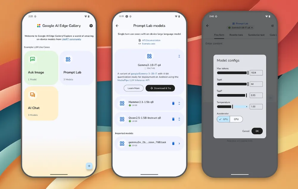 گوگل AI Edge Gallery - هاریکا