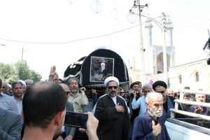 تشییع و خاکسپاری پیکر آیت‌الله حجتی