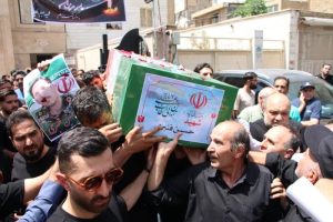 تشییع پیکر شهید حسین قنبری از شهدای امنیت در پاکدشت/ خاکسپاری در خلخال
