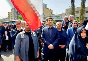 حضور وزیر ارتباطات در مراسم باشکوه تشییع شهدای اقتدار ایران