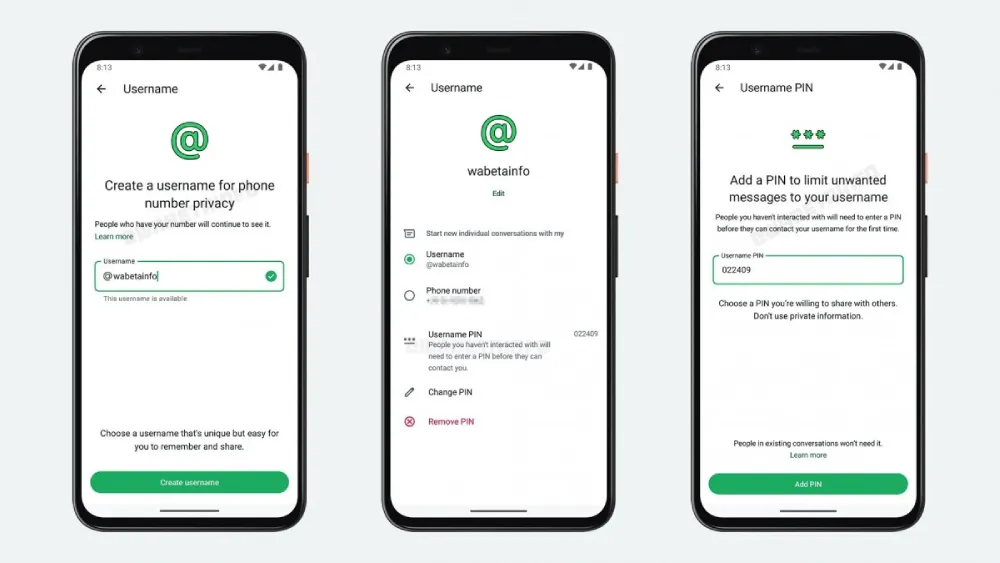 واتس‌اپ iOS: قابلیت نام کاربری برای افزایش حریم خصوصی