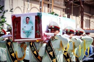 پیکر شهید مدافع امنیت «عماد دهیمی» در کارون تشییع شد