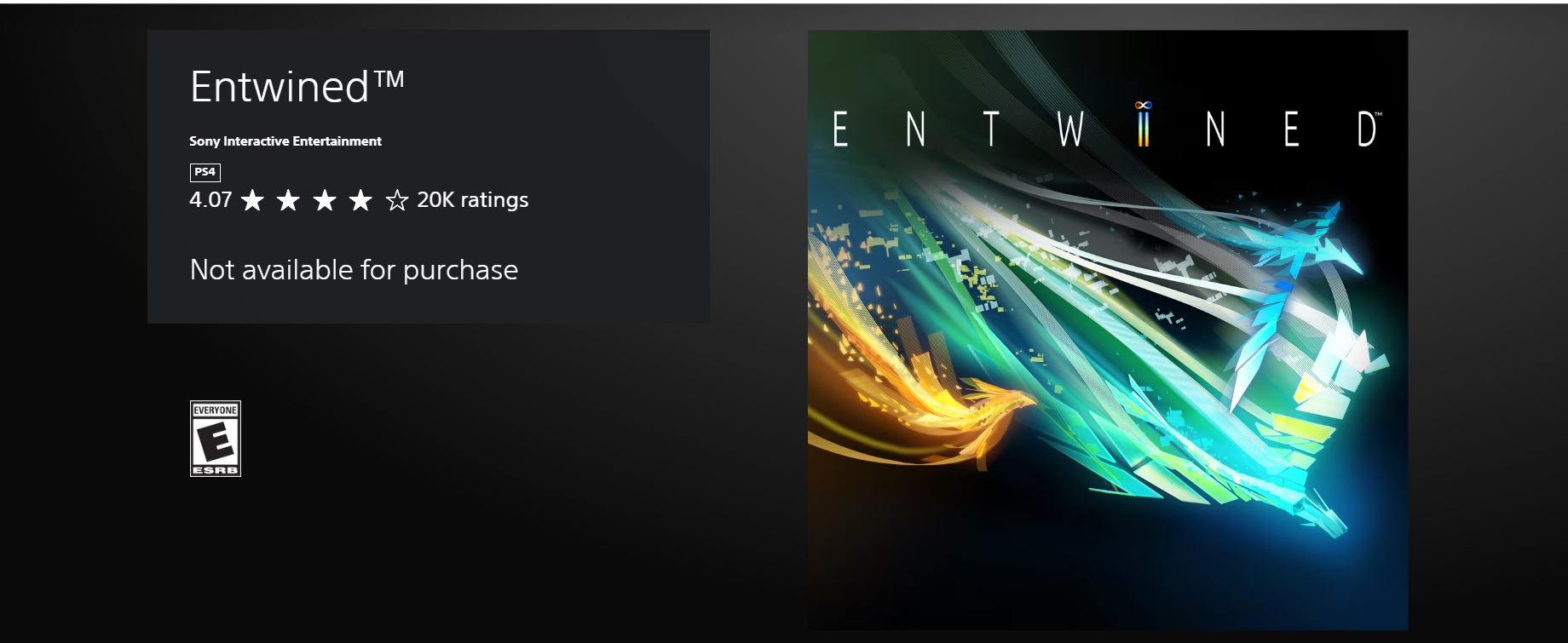 بازی entwined ازفروشگاه پلی استیشن حذف شد