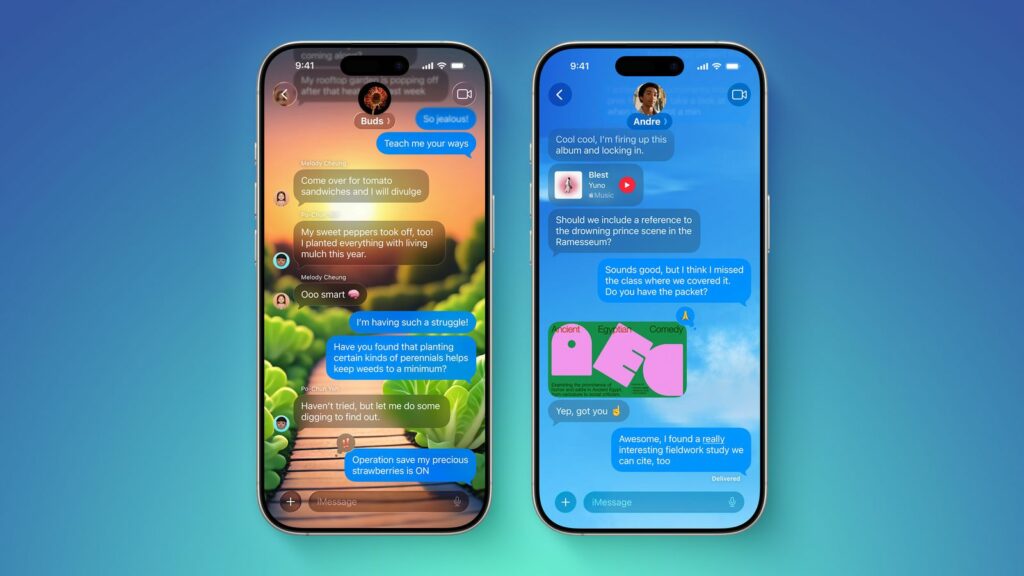 iMessages در iOS 26