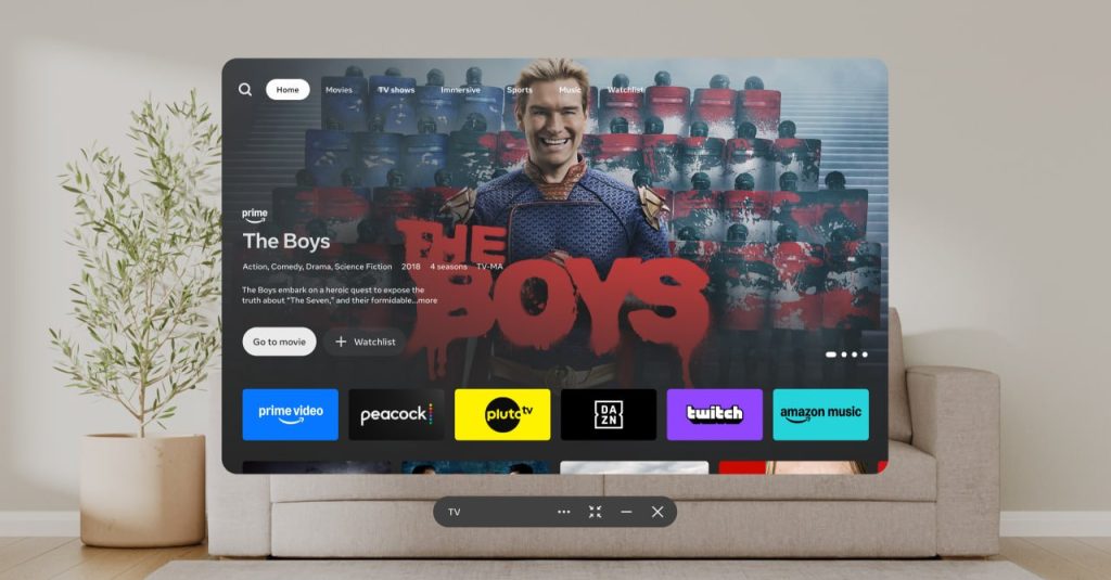 متا از هاب پخش فیلم و سریال برای هدست های کوئست رونمایی کرد